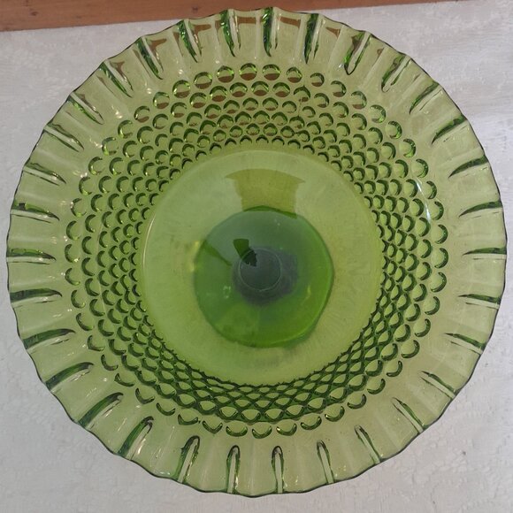 VTG Fenton Hobnail Footed Compote - Picture 2 of 3